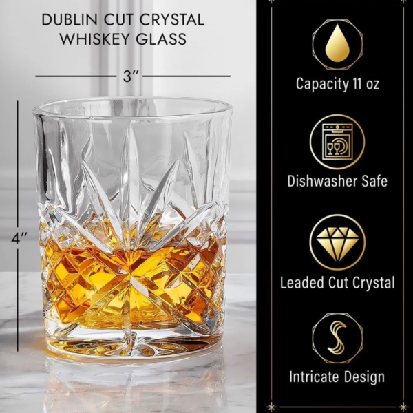URBAN HOME CRYSTAL WHISKEY GLASS 6pcs SETS